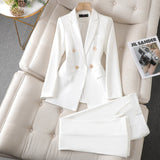 Ensemble blazer blanc