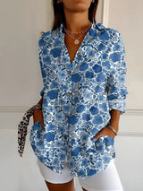 Fleur bleu foncé